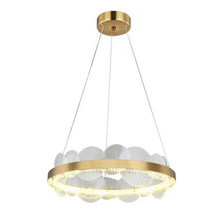 Metal Mesh Round Chandelier