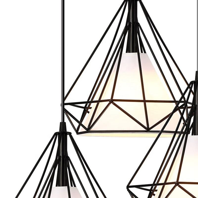 Black Geometric Chandelier