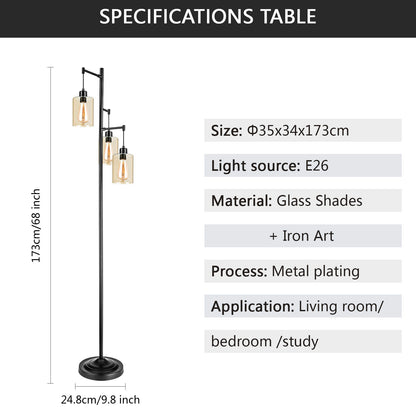 Teardrop Cage Floor Lamp