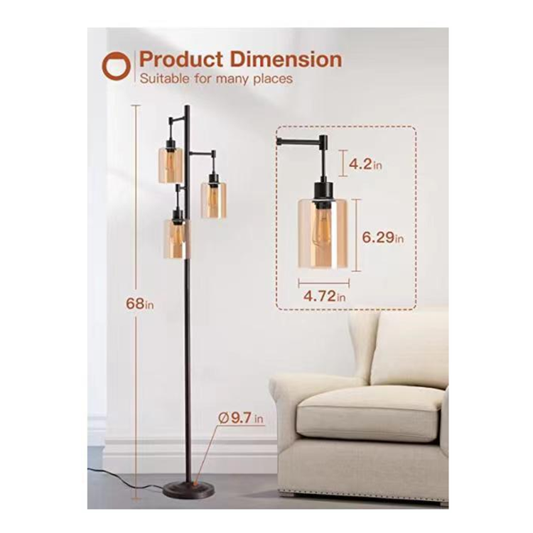 Teardrop Cage Floor Lamp